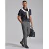 image:imageCOOFANDY Mens Classic Dress Pants Expandable Waist Suit Pants Breathable Business Casual SlacksDark Grey