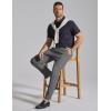 image:imageCOOFANDY Mens Classic Dress Pants Expandable Waist Suit Pants Breathable Business Casual SlacksDark Grey