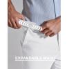 image:imageCOOFANDY Mens Classic Dress Pants Expandable Waist Suit Pants Breathable Business Casual SlacksWhite