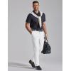image:imageCOOFANDY Mens Classic Dress Pants Expandable Waist Suit Pants Breathable Business Casual SlacksWhite