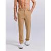 image:imageCOOFANDY Mens Golf Pants 303234 Stretch Work Dress Pants Lightweight Quick Dry Comfy Trousers with 4 PocketsKhaki