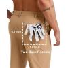 image:imageCOOFANDY Mens Golf Pants 303234 Stretch Work Dress Pants Lightweight Quick Dry Comfy Trousers with 4 PocketsKhaki
