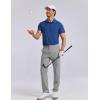 image:imageCOOFANDY Mens Golf Pants 303234 Stretch Work Dress Pants Lightweight Quick Dry Comfy Trousers with 4 PocketsLight Gray