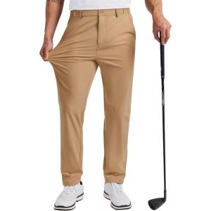 image:imageCOOFANDY Mens Golf Pants 303234 Stretch Work Dress Pants Lightweight Quick Dry Comfy Trousers with 4 PocketsKhaki