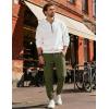 image:imageCOOFANDY Men Casual Joggers Pants Cotton Cargo Elastic Waist Chino Pants Twill Hiking Outdoor SweatpantsArmy Green