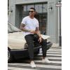 image:imageCOOFANDY Men Casual Joggers Pants Cotton Cargo Elastic Waist Chino Pants Twill Hiking Outdoor SweatpantsBlack