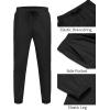 image:imageCOOFANDY Men Casual Joggers Pants Cotton Cargo Elastic Waist Chino Pants Twill Hiking Outdoor SweatpantsBlack