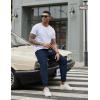 image:imageCOOFANDY Men Casual Joggers Pants Cotton Cargo Elastic Waist Chino Pants Twill Hiking Outdoor SweatpantsBlue