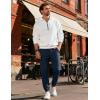 image:imageCOOFANDY Men Casual Joggers Pants Cotton Cargo Elastic Waist Chino Pants Twill Hiking Outdoor SweatpantsBlue