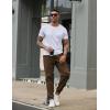 image:imageCOOFANDY Men Casual Joggers Pants Cotton Cargo Elastic Waist Chino Pants Twill Hiking Outdoor SweatpantsBrown