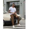 image:imageCOOFANDY Men Casual Joggers Pants Cotton Cargo Elastic Waist Chino Pants Twill Hiking Outdoor SweatpantsBrown