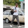 image:imageCOOFANDY Men Casual Joggers Pants Cotton Cargo Elastic Waist Chino Pants Twill Hiking Outdoor SweatpantsDark Grey