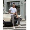 image:imageCOOFANDY Men Casual Joggers Pants Cotton Cargo Elastic Waist Chino Pants Twill Hiking Outdoor SweatpantsDark Grey