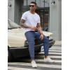 image:imageCOOFANDY Men Casual Joggers Pants Cotton Cargo Elastic Waist Chino Pants Twill Hiking Outdoor SweatpantsDenim Blue