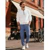 image:imageCOOFANDY Men Casual Joggers Pants Cotton Cargo Elastic Waist Chino Pants Twill Hiking Outdoor SweatpantsDenim Blue