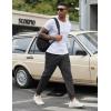 image:imageCOOFANDY Men Casual Joggers Pants Cotton Cargo Elastic Waist Chino Pants Twill Hiking Outdoor SweatpantsGrey