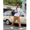 image:imageCOOFANDY Men Casual Joggers Pants Cotton Cargo Elastic Waist Chino Pants Twill Hiking Outdoor SweatpantsKhaki