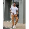 image:imageCOOFANDY Men Casual Joggers Pants Cotton Cargo Elastic Waist Chino Pants Twill Hiking Outdoor SweatpantsKhaki