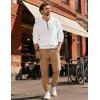 image:imageCOOFANDY Men Casual Joggers Pants Cotton Cargo Elastic Waist Chino Pants Twill Hiking Outdoor SweatpantsKhaki