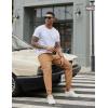 image:imageCOOFANDY Men Casual Joggers Pants Cotton Cargo Elastic Waist Chino Pants Twill Hiking Outdoor SweatpantsKhaki