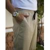 image:imageCOOFANDY Men Casual Joggers Pants Cotton Cargo Elastic Waist Chino Pants Twill Hiking Outdoor SweatpantsLiggt Khaki