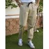 image:imageCOOFANDY Men Casual Joggers Pants Cotton Cargo Elastic Waist Chino Pants Twill Hiking Outdoor SweatpantsLiggt Khaki