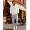 image:imageCOOFANDY Men Casual Joggers Pants Cotton Cargo Elastic Waist Chino Pants Twill Hiking Outdoor SweatpantsLight Grey