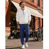 image:imageCOOFANDY Men Casual Joggers Pants Cotton Cargo Elastic Waist Chino Pants Twill Hiking Outdoor SweatpantsNavy Blue