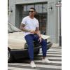 image:imageCOOFANDY Men Casual Joggers Pants Cotton Cargo Elastic Waist Chino Pants Twill Hiking Outdoor SweatpantsNavy Blue