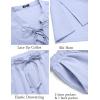 image:imageCOOFANDY Mens 2 Piece Linen Set Long Sleeve Henley Shirts Casual Beach Pants With Pockets Summer Yoga Outfits