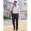image:imageCOOFANDY Mens Casual Chinos Pants Classic Relaxed Fit Khaki Pants Wrinkle Free Stretch Dress PantsBlack
