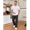 image:imageCOOFANDY Mens Casual Chinos Pants Classic Relaxed Fit Khaki Pants Wrinkle Free Stretch Dress PantsBlack