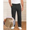 image:imageCOOFANDY Mens Casual Chinos Pants Classic Relaxed Fit Khaki Pants Wrinkle Free Stretch Dress PantsBlack