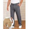 image:imageCOOFANDY Mens Casual Chinos Pants Classic Relaxed Fit Khaki Pants Wrinkle Free Stretch Dress PantsDark Grey