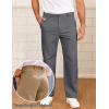 image:imageCOOFANDY Mens Casual Chinos Pants Classic Relaxed Fit Khaki Pants Wrinkle Free Stretch Dress PantsDark Grey