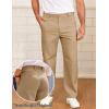 image:imageCOOFANDY Mens Casual Chinos Pants Classic Relaxed Fit Khaki Pants Wrinkle Free Stretch Dress PantsKhaki