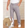 image:imageCOOFANDY Mens Casual Chinos Pants Classic Relaxed Fit Khaki Pants Wrinkle Free Stretch Dress PantsLight Grey