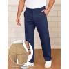 image:imageCOOFANDY Mens Casual Chinos Pants Classic Relaxed Fit Khaki Pants Wrinkle Free Stretch Dress PantsNavy Blue