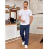 image:imageCOOFANDY Mens Casual Chinos Pants Classic Relaxed Fit Khaki Pants Wrinkle Free Stretch Dress PantsNavy Blue