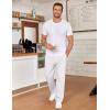 image:imageCOOFANDY Mens Casual Chinos Pants Classic Relaxed Fit Khaki Pants Wrinkle Free Stretch Dress PantsWhite