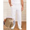 image:imageCOOFANDY Mens Casual Chinos Pants Classic Relaxed Fit Khaki Pants Wrinkle Free Stretch Dress PantsWhite
