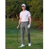 image:imageCOOFANDY Mens Casual Pants Elastic Waist Flat Front Dress Slacks Regular Fit Stretch Golf Pants Work Office TrousersDark Gray