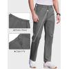 image:imageCOOFANDY Mens Casual Pants Elastic Waist Flat Front Dress Slacks Regular Fit Stretch Golf Pants Work Office TrousersDark Gray