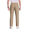 image:imageCOOFANDY Mens Casual Pants Elastic Waist Flat Front Dress Slacks Regular Fit Stretch Golf Pants Work Office TrousersKhaki