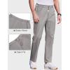 image:imageCOOFANDY Mens Casual Pants Elastic Waist Flat Front Dress Slacks Regular Fit Stretch Golf Pants Work Office TrousersLight Gray