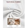 image:imageCOOFANDY Mens Cotton Linen Pants Casual Drawstring Dress Pants Beach Summer Lightweight TrousersWhite