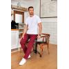 image:imageCOOFANDY Mens Drawstring Casual Pants Cotton Twill Elastic Waist Chino PantsRed