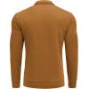 image:imageCOOFANDY Mens Fashion Quarter Zip Pullover Long Sleeve Quilted Sweatshirt Plaid Jacquard Polo Mock Neck Sweaters