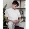 image:imageCOOFANDY Mens Mock Turtleneck Shirts Casual Premium Cotton Short Sleeve Shirt Basic Half Neck TShirtsAll White