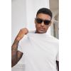 image:imageCOOFANDY Mens Mock Turtleneck Shirts Casual Premium Cotton Short Sleeve Shirt Basic Half Neck TShirtsAll White